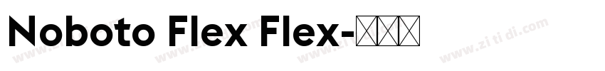 Noboto Flex Flex字体转换